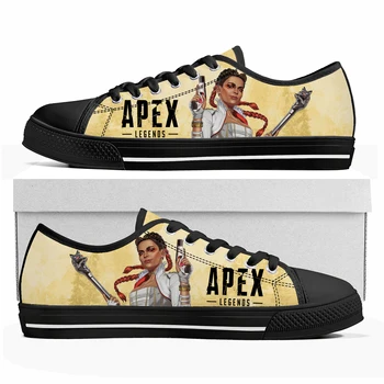 Кроссовки Apex Legends Loba с низким берцем, популярная мультяшная игра, женская Мужская обувь для подростков, высококачественная повседневная парусиновая обувь, сшитая на заказ