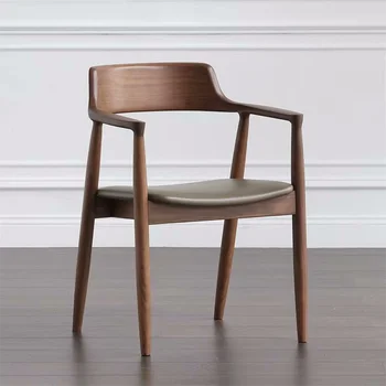 Кухонные обеденные стулья с высокими подлокотниками, передвижной деревянный пол, современные обеденные стулья офисного дизайна, мебель для дома El Hogar