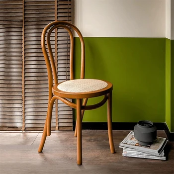 Кухонный обеденный стул из массива дерева, Минималистичный Итальянский стиль, кресло для отдыха в спальне, Дизайнерская мебель для гостиной Silla Comedor