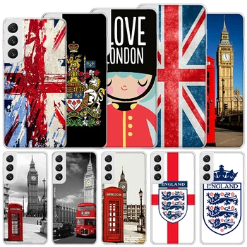 Лондон Великобритания Флаг Англии Мягкий Чехол Для Samsung Galaxy S23 S22 S21 Ultra S20 FE S10 Plus Чехол Для телефона S9 S8 + S10E S7 Ed