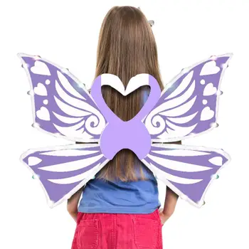 Многоразовые, удобные в носке, нарядные для костюмированной вечеринки, детские светодиодные крылышки бабочек, светящиеся крылышки бабочек, сценические принадлежности