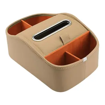 Многофункциональный ящик для хранения автомобильного подлокотника, сумка для хранения с автоматическим зазором, Органайзер, Карманный слот, чашка, держатель для телефона, салфетки, ключи