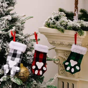 Модные Рождественские Чулки Подарок Для Украшения Рождественской Елки Поставляет Элегантный Подробный Кулон Для Домашнего Декора Комнаты декор на стену