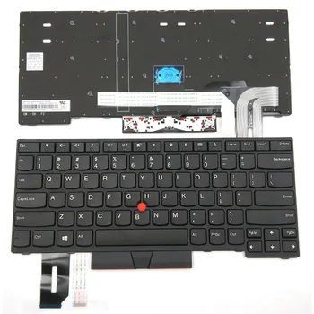 Новая клавиатура для ноутбука Lenovo ThinkPad E480 L480 L380 Yoga серии T480s, США, черная без подсветки