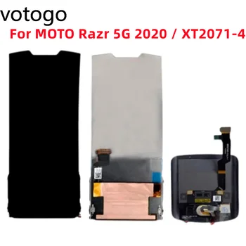 Оригинальный ЖК-дисплей для Motorola MOTO Razr 5G 2020/XT2071-4 Сенсорный дигитайзер Замена стекла внутреннего внешнего экрана в сборе