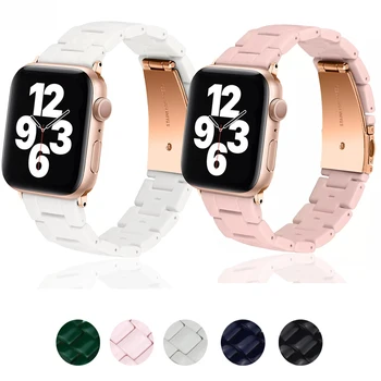 Ремешок из смолы Ярких Цветов для Apple Watch 45 мм 41 мм 49 мм 44 мм 40 мм 42 мм 38 мм Смарт-браслет для iwatch серии 8 7 6 SE 5 4 3