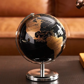 Ретро Статуэтки глобусов мира для интерьера, земной шар, карта мира, Глобус, Обучающая география, игрушки, подарки на День рождения, домашний декор