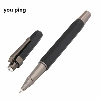Роскошная офисная ручка-роллер 978 Черного цвета Класса Люкс, новые канцелярские принадлежности для школьников, ручки