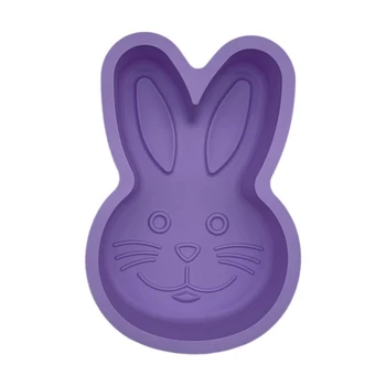 Силиконовая форма в форме милого кролика, Форма для помадки, Принадлежности для выпечки DIY, Антипригарное