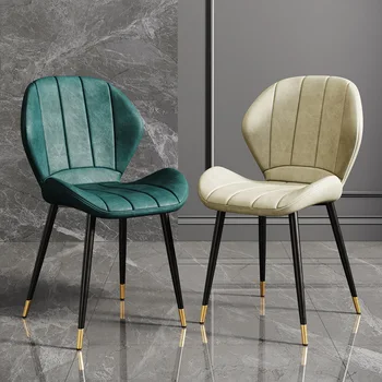 Скандинавский обеденный стул, стул для отдыха, обеденный стул для интернет-знаменитостей, современное минималистское кресло, Домашний косметический стул
