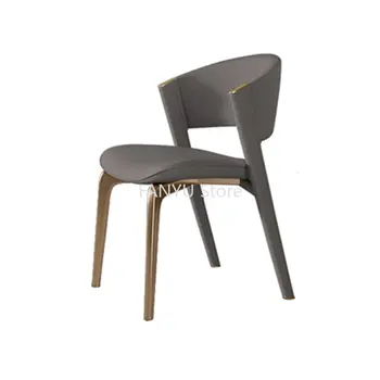 Современные Креативные Обеденные стулья Металлический Дизайн кухни Обеденные стулья Роскошная Бытовая Мебель Cadeira De Jantar для дома WZ50DC