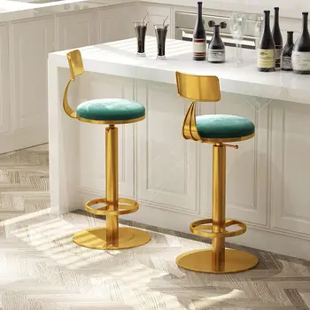 Стулья для гостиной и столовой Nordic для ожидания Бархатного маникюра, кресло для отдыха со спинкой, Дизайнерская мебель для дома Sedie Pranzo