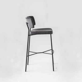 Стулья для столовой в скандинавском стиле, Дизайн лаунжей, Элегантные Высокие Современные обеденные стулья, Мобильные барные шезлонги, мебель для кафе