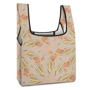 Сумка для покупок с индивидуальным рисунком, складная хозяйственная сумка, ремни для сумок через плечо, дорожные сумки для продуктов, сумка-органайзер для овощей