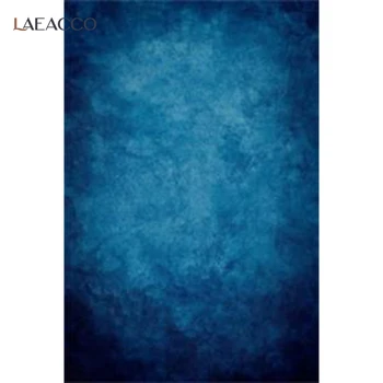 Фотосессия новорожденных Laeacco Темно-синий Однотонный градиентный фон для фотосъемки Фотофоны Гранж Винтажный реквизит для фотофона