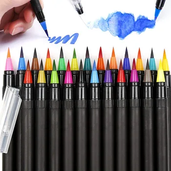 ЧЕН ЛИН 48 цветов Акварельные кисти, Маркеры, ручки для школьных принадлежностей, канцелярские принадлежности, рисование, раскраски, Манга, каллиграфия