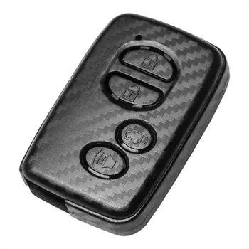 Чехол-Брелок из Углеродного Волокна ABS Пластик для TOYOTA AVALON CAMRY COROLLA HIGHLANDER PRIUS RAV4 SEQUOIA VENZA SCION FR-S