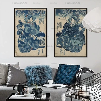 Японское Укие Для рисования на холсте, плакатов и принтов, масляной живописи, настенных рисунков, домашнего декора для гостиной