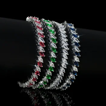 подлинный люксовый бренд real jewels Ins cool wind легкий роскошный браслет с бриллиантами (корейская версия для женщин) простой персонализированный