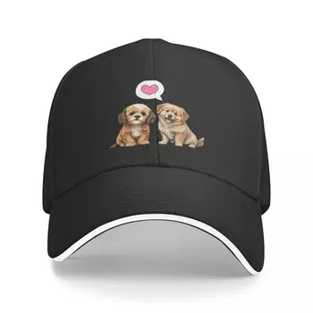 собака на день Святого Валентина, я люблю собак, бейсболка, пляжная военная кепка, мужская шляпа, мужская роскошная шляпа с диким мячом, женская шляпа, мужская